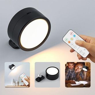 OEM L&aacute;mpara De Noche Led Con Control Remoto Y Funci&oacute;n De Carga, L&aacute;mpara De Pared Redonda Giratoria Con Forma De Almohada