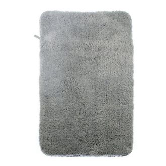 Trade Shop Trade Shop - Tappeto Tappetino In Tessuto Morbido Per Arredo Bagno 45 X 70 Cm Grigio 79926