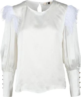 Think White Viscose Rayon Blouse