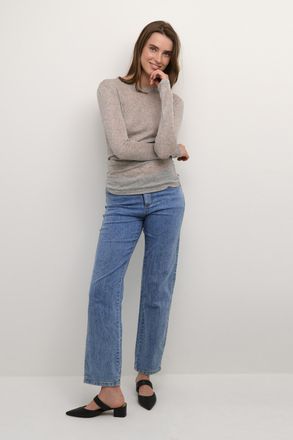 Karen by Simonsen T-shirt met lange mouwen Slim fit grey