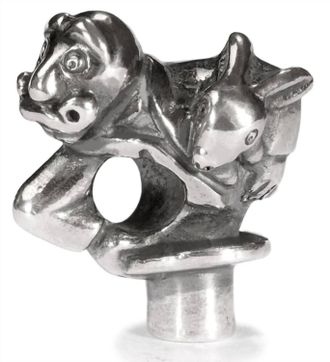 Trollbeads Womens Magician Bead Charm In Silver