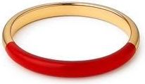 House of Frosted Enamel Band Ring in Yellow Gold/Red at Nordstrom Rack, Size 7