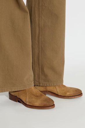 Jil Sander Suede Cowboy Boots Bruce, Womens, Brown