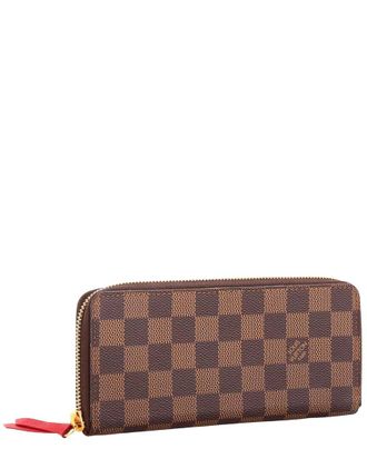 Louis Vuitton Brown Damier Ebene Clemence Wallet