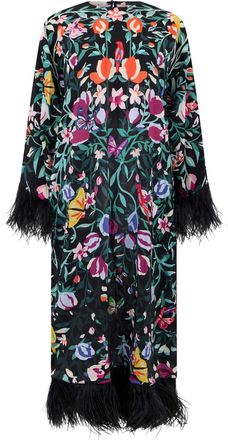 Valentino Garavani Long Floral Dress With Bell Sleeves