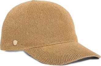Vince Camuto Metallic Paper Packable Baseball Cap in Tan at Nordstrom Rack