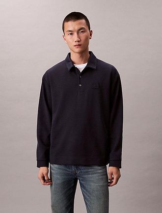 Calvin Klein Jersey Holgado Con Emblema Y Monograma Logo