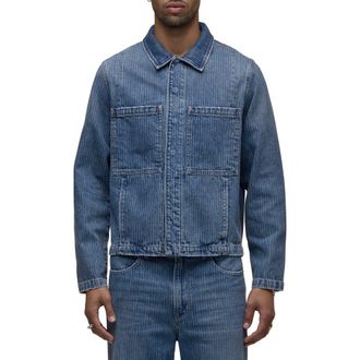 Hudson Denim Work Jacket in Rail at Nordstrom, Size Xx-Large