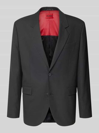 HUGO BOSS Regular Fit Sakko mit Viskose-Anteil in Black, Größe 46