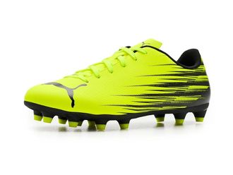 Puma Attacanto II Firm, Artificial Ground Soccer Cleats Mens Soccer Shoes Yellow Alert/Black : 10.5 D - Medium, Leather