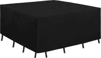 No Brand Funda Protectora Resistente Para Muebles De Patio 600d - Funda Protectora Cuadrada Para Mesa Y Sillas De 25025071 Cm - Funda Impermeable Y Resistente 