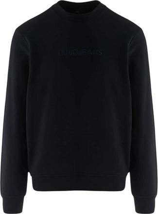 Liu Jo Sweatshirt met ronde hals - Heren - Sweatshirts - Blauw - XL - Katoen - Hoodies & sweatvesten