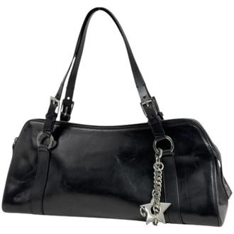 Dior Pre-owned Vintage Schoudertas - Dames - Pre-owned - Zwart - Maat: ONE Size Leer