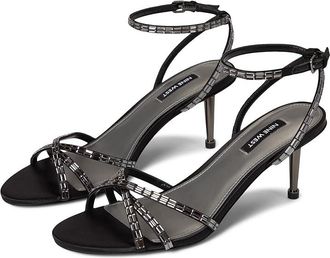 Nine West Amseta Womens Dress Sandals Black : 9.5 M, Rubber/Synthetic