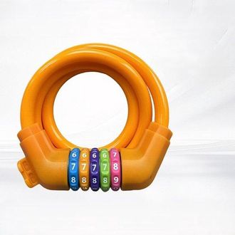OEM Candado Para Bicicleta Con N&uacute;meros Para Ni&ntilde;os (10 Mm X 1,2 M), Candado De Cable Antirrobo Con Combinaci&oacute;n De C&oacute;digo, Accesorios Para Bicicleta