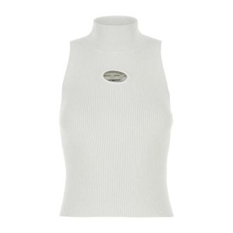 Diesel Tops, Dames, Wit, L, Sleeveless Tops