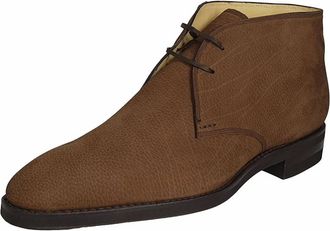 Bally Mens Skiligny Grained Calf Leather Desert Boots In Brown