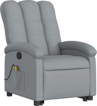 vidaXL Vidaxl - Sill&oacute;n De Masaje Reclinable De Pie De Tela Gris Claro
