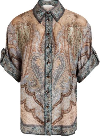 Zimmermann Wanderlust Printed Silk Shirt - Multicoloured 1 - 4 (UK 16 / XL)