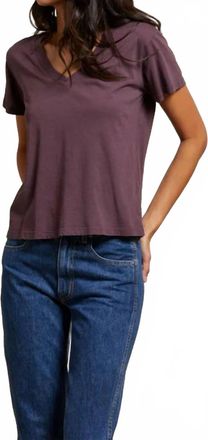 perfectwhitetee Hendrix Tee In Plum