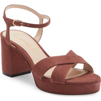 Stuart Weitzman Dayna Platform 80 Sandal in Brownstone at Nordstrom, Size 9.5