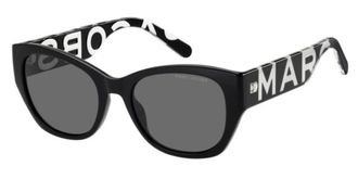 Marc Jacobs MARC 807/S Polarized QFU/M9 Womens Sunglasses Black Size 54