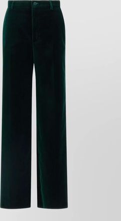 Gucci tailored velvet trousers featuring belt loops