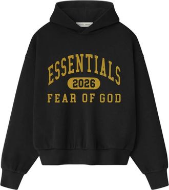 Fear of God Klassieke Fleece Hoodie - Heren - Hoodies - Zwart - L - Katoen - Hoodies & sweatvesten