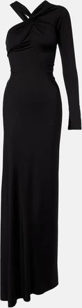 Victoria Beckham Ruched one-shoulder maxi dress