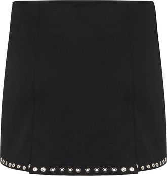 Ludovic de Saint Sernin Womens Skirt Lisette Twill Black Cotton