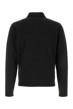 Christophe Lemaire Knitted Polo Shirt - Black