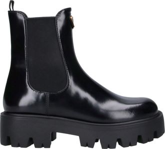 Prada Stivaletti In Pelle Spazzolata