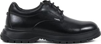 Karl Lagerfeld Magnus Derby Lace - Heren - Nette schoenen - Zwart - 40 EU - Leer - Schoenen