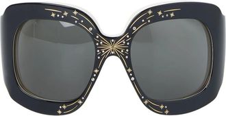 Gucci Oversized vierkante zonnebril - Dames - Zonnebrillen - Zwart - ONE Size - Accessoires