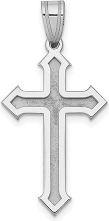 Diamond2Deal 14k White Gold Passion Cross Pendant