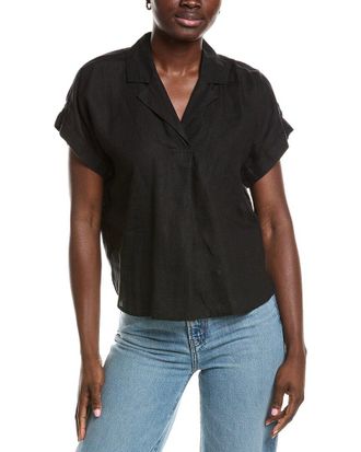 Eileen Fisher Eileen Fisher Notch Collar Linen Top