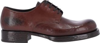 Prada Scarpe Derby In Pelle