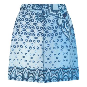 Alberta Ferretti Shorts with gradient pattern - female - Alberta Ferretti - Casual Shorts - Blue - S - Shorts