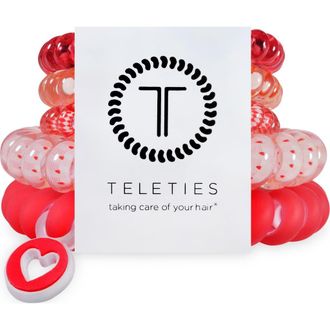 Teleties Set of 5 Coil Hair Ties in Soul Mate at Nordstrom, Size Small