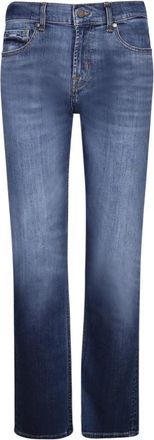 7 For All Mankind Slimmy Jeans - Heren - Regular Fit Jeans - Blauw - W34 - Denim - Jeans
