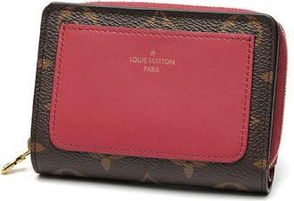 Louis Vuitton Monogram Canvas Leather Wallet (Bi-Fold) (Pre-Owned)