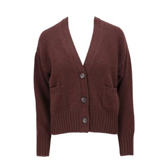 Isaia Womens Brown Cardigan