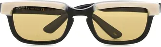Gucci Mens Occhiale Black Acetate Sunglasses
