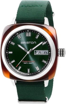 Briston Clubmaster Green Dial Mens Watch 17342.SA.TS.10.NBG
