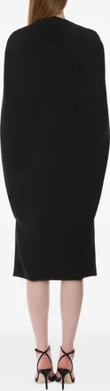 Alberta Ferretti Womens Midi Dress Black Viscose