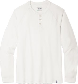 Stio | Mens Wister Waffle Henley Top, Size Extra Large in Mountain Goat