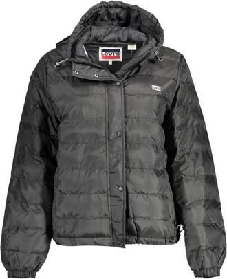Levi's Lange Mouwen Jack met Capuchon - Dames - Winterjassen - Zwart - XS - Polyester - Jassen