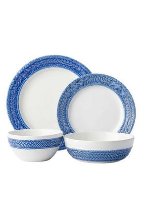 Juliska Le Panier 4-Piece Dinnerware Place Setting in Whitewash/delft Blue at Nordstrom