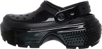 Crocs (WMNS) Crocs Stomp High Shine Clog Black 209568-001