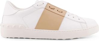 Valentino Garavani Open Sneaker - Heren - Sneakers - Wit - 42 1/2 EU - Leer - Schoenen